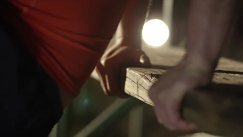 Night training on a city streets Stock Footage 137546637