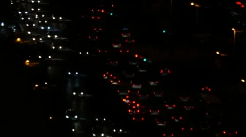 Night transportation,car on the road at night Stock Footage 59731739