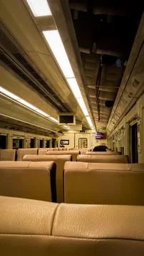 Night Trip With a Train Stock Photos