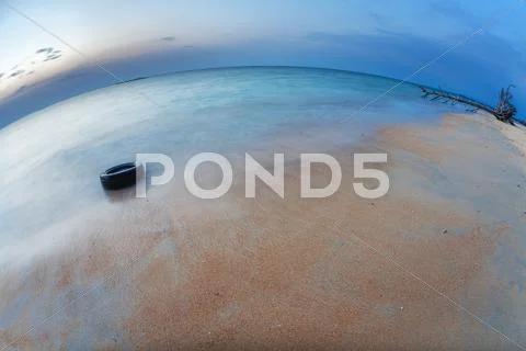 Before night on the tropical beach. phuket. thailand Stock Photos