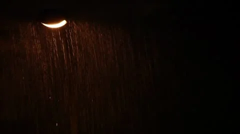 Night under the rain Video stock 8908881
