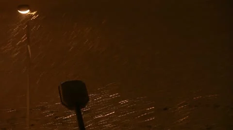 Night under the snow Stock Footage 10739604