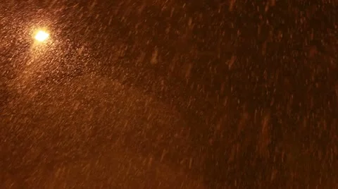 Night under the snow Stock Footage 10747078