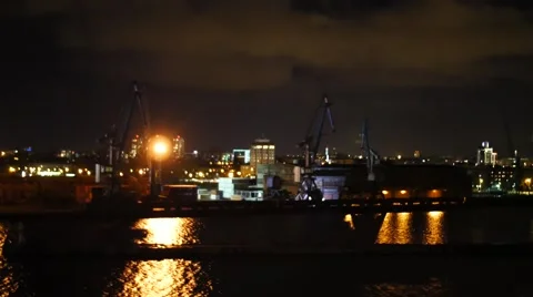Night urban technology scene Video stock 61520849