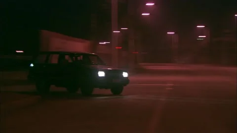 Night vehicle tracking Stock Footage 235278414