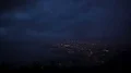 Night view of beautiful illuminated Camposampiero town in the province of Padua HD Footage