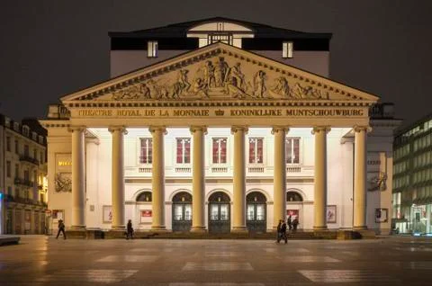 Night view from  brussel Stock Photos