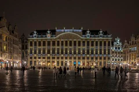 Night view from  brussel Stock Photos