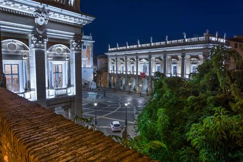 Night view of  Capitol Square Stock Photos