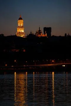 Night view of the cathedral Stock Photos