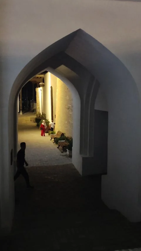 Night view of the center of one of the oldest cities in the world Stock Footage 320284427