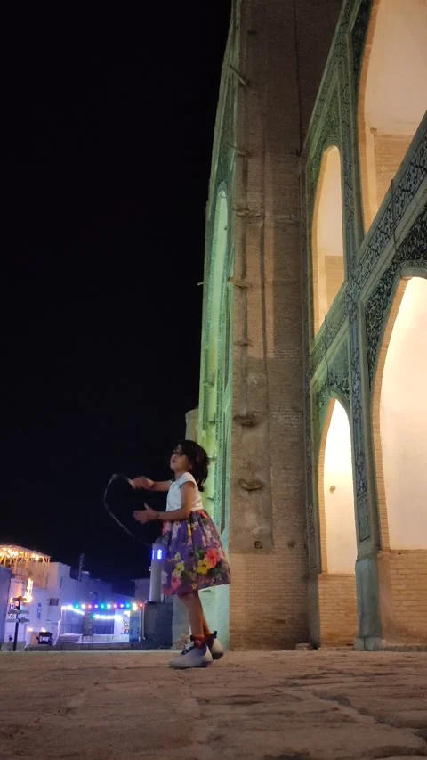 Night view of the center of one of the oldest cities in the world Stock Footage 320284432