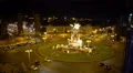 Night view of central square in Barcelona, famous Plaza de Espana landmark 4k or 4k+ Resolution