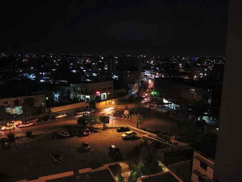 Night view of the city Stock Footage 60711977