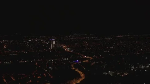 Night view City Video stock 133652832