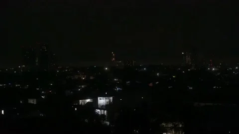 Night view in the city Video stock 227504019