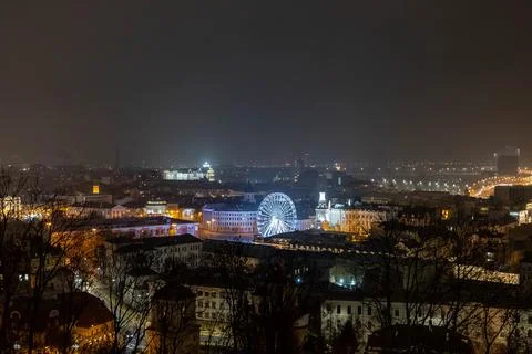 Night view of the city Stock Photos