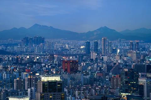 The night view of the city Stock-Fotos