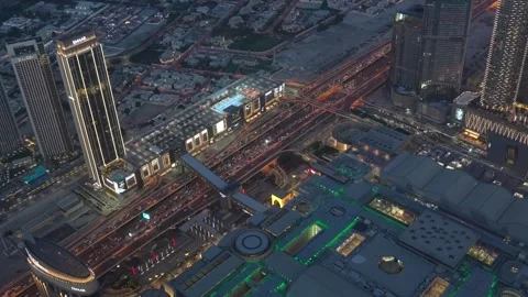 Night view on Dubai Stock Footage 248364283