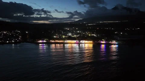 Night View of Firdaus Beach Stock-Footage 274443692