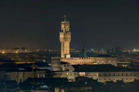 Night view of Florence Stock Photos