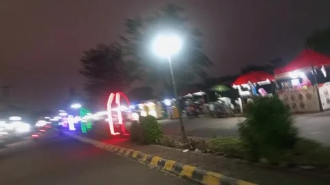 Night view Stock Footage 242032098