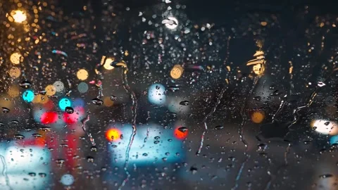 Night View Of Glassy Lights Stock Footage 304064662