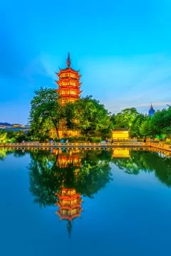 Night view of Guta Stock Photos