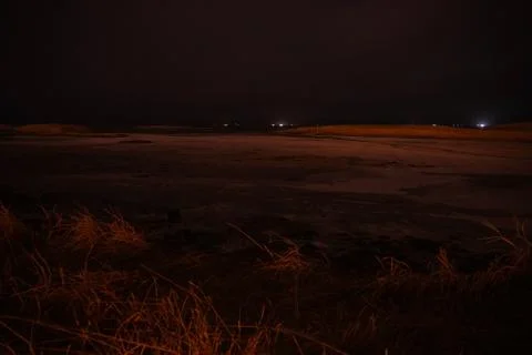 Night view of iceland Stock Photos