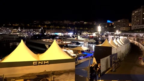 Night view of Monaco Video stock 228697640