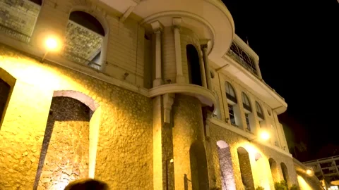 Night view of Monaco Stock Footage 228697820