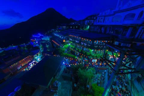Night view of Mt. Stock Photos