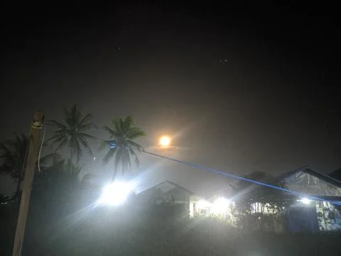 Night view Stockfoto's