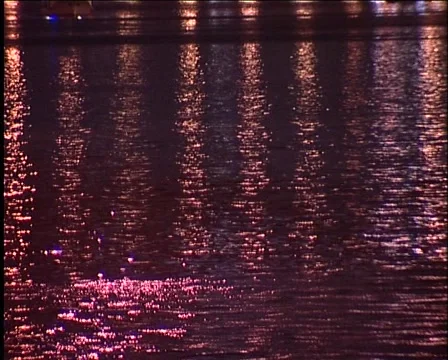 Night view from the pier Видео 944315