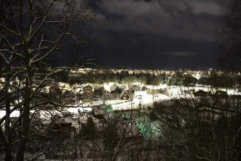 Night view to town Foto stock