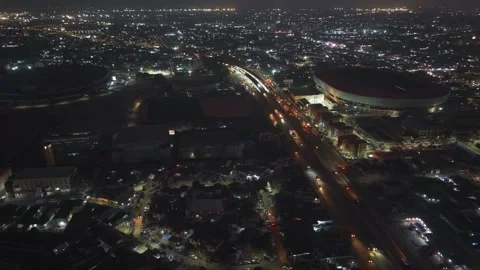 Night View Of Traffic 2 Stock Footage 307077097