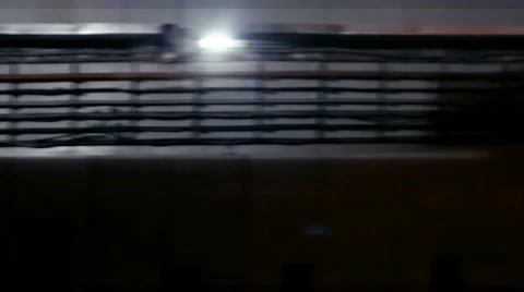 Night view from the train Video stock 58492286