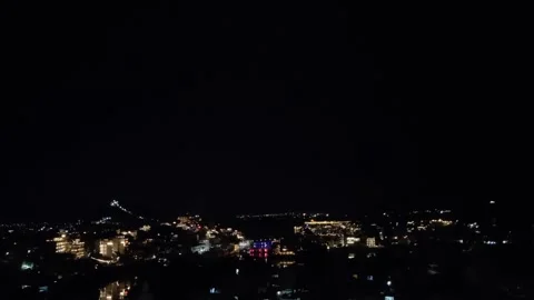 Night view of Udaipur city Stock Footage 345704223
