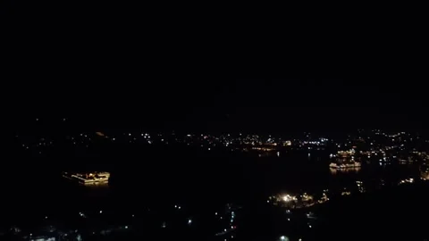 Night view of Udaipur city Stock Footage 345704226