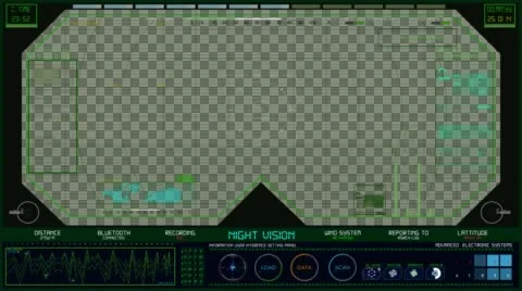 Night Vision Binoculars view 스톡 동영상 46132614