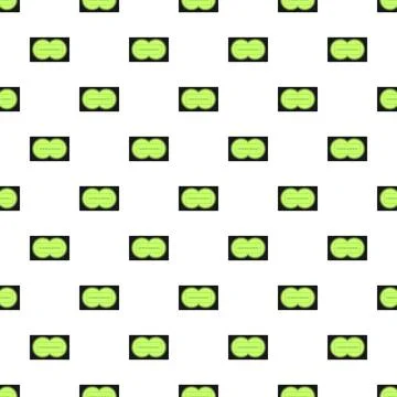 Night vision binoculars view pattern over white Stockillustratie