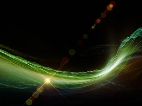 Night vision of digital worlds. Stock Illustration