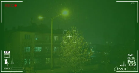 Night Vision Security Camera 4K stock video Stock Footage 181023487