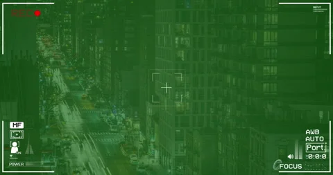 Night Vision Security Camera 4K stock video Stock Footage 181024737