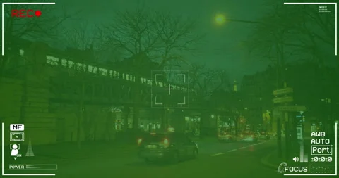 Night Vision Security Camera 4K stock video Stock Footage 181025653