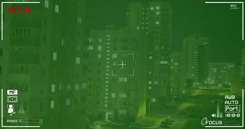 Night Vision Security Camera 4K stock video Stock Footage 181030790
