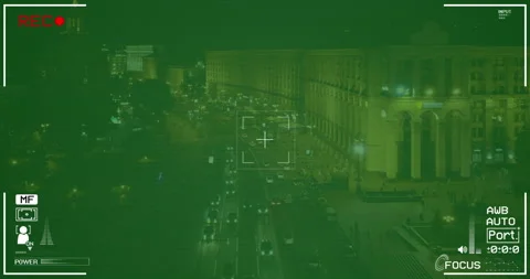 Night Vision Security Camera 4K stock video Stock Footage 181031713