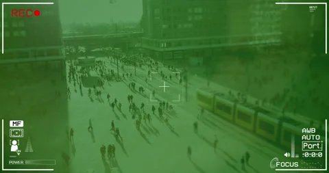 Night Vision Security Camera 4K stock video Stock Footage 181034844