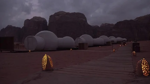 Night in Wadi Rum Video stock 83613827