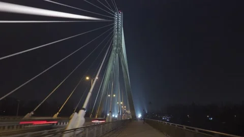 Night walk on the bridge - hyperlapse Stock Footage 149152619